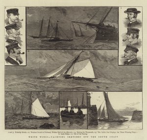 Weiße Flügel, Yachting-Skizzen vor der Südküste